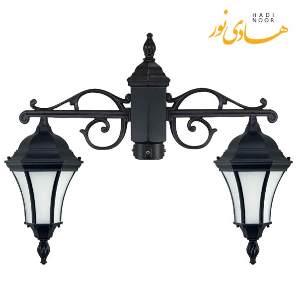 چراغ پارکی دو شاخه با شاخه T بیتانور مدل رومی کمرباریک Bi-5527