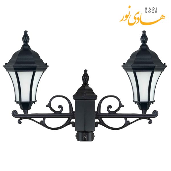 چراغ پارکی دو شاخه با شاخه T بیتانور مدل رومی کمرباریک Bi-5527