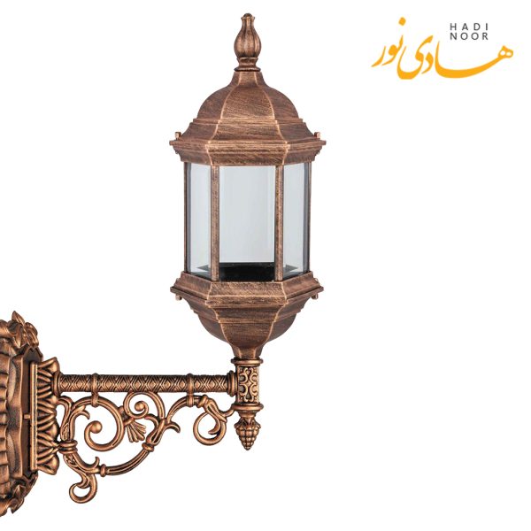 چراغ دیواری با شاخه J بیتانور مدل شش ضلعی Bi-5605