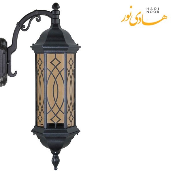 چراغ دیواری با شاخه L بیتانور مدل شش ضلعی بلند طرح دار Bi-56BT01