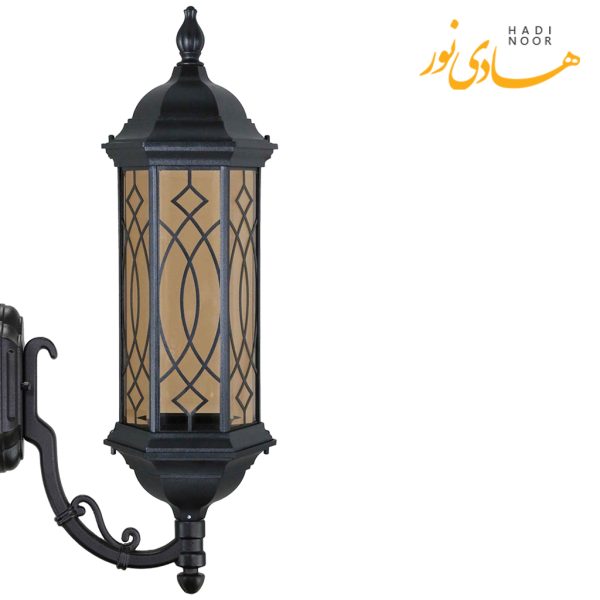 چراغ دیواری با شاخه L بیتانور مدل شش ضلعی بلند طرح دار Bi-56BT01