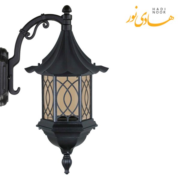 چراغ دیواری با شاخه L بیتانور مدل شش ضلعی چتری طرح دار Bi-56CHT01