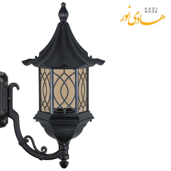 چراغ دیواری با شاخه L بیتانور مدل شش ضلعی چتری طرح دار Bi-56CHT01