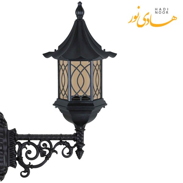 چراغ دیواری با شاخه J بیتانور مدل شش ضلعی چتری طرح دار Bi-56CHT05