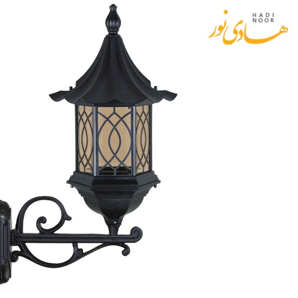 چراغ دیواری با شاخه T بیتانور مدل شش ضلعی چتری طرح دار Bi-56CHT07