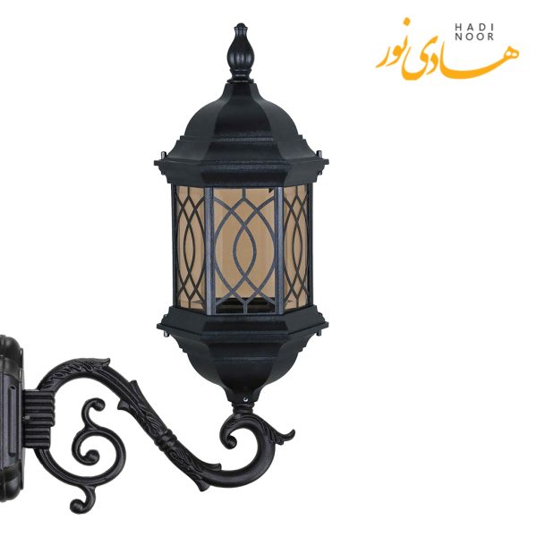 چراغ دیواری با شاخه S بیتانور مدل شش ضلعی طرح دار Bi-56T02