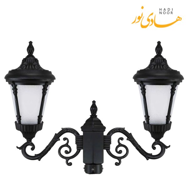 چراغ پارکی دو شاخه با شاخه S بیتانور مدل آترون Bi-6422