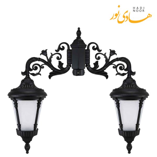 چراغ پارکی دو شاخه با شاخه Z بیتانور مدل آترون Bi-6424