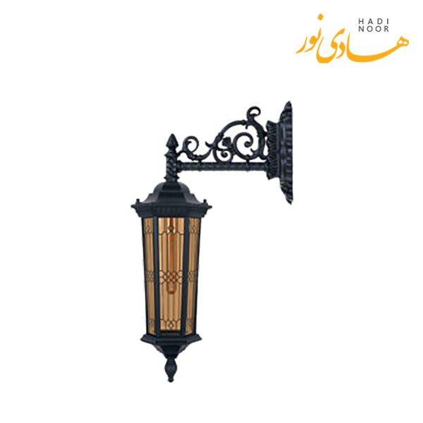چراغ دیواری تکشیدفام با شاخه J مدل سورن طرح دار TaT-11