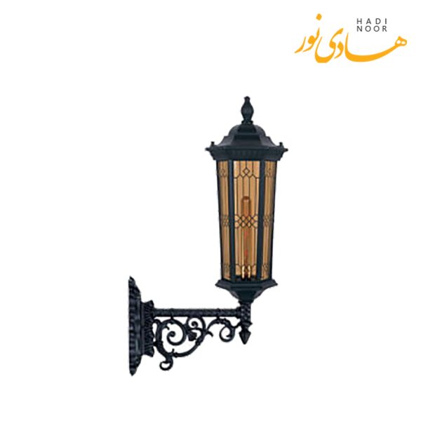 چراغ دیواری تکشیدفام با شاخه J مدل سورن طرح دار TaT-11