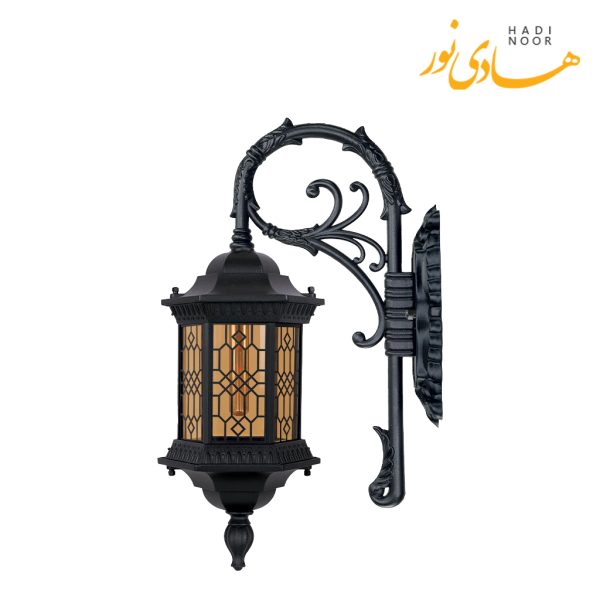 چراغ دیواری تکشیدفام با شاخه P مدل سورنا کوتاه طرح دار TaTSH-13