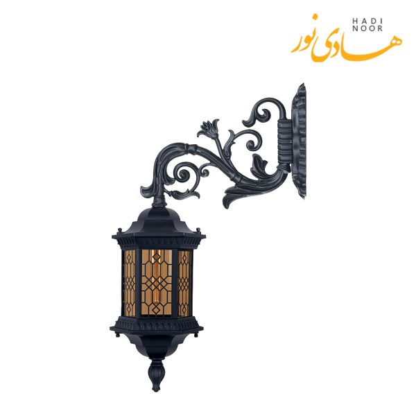 چراغ دیواری تکشیدفام با شاخه Z مدل سورنا کوتاه طرح دار TaTSH-13