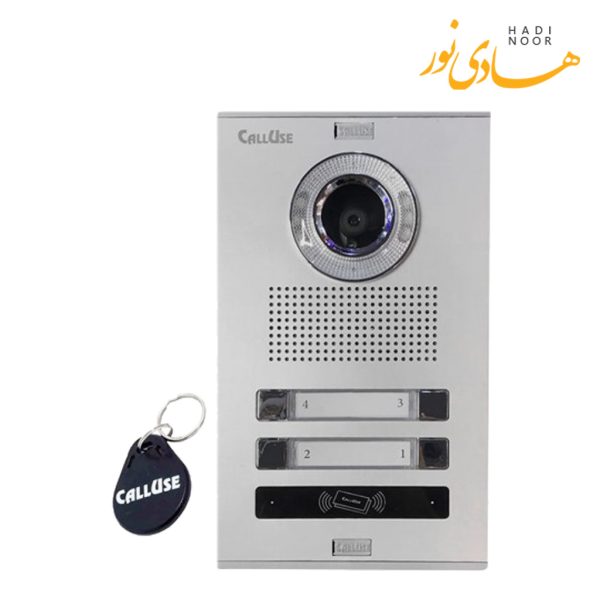 پنل تصویری چهار واحدی روبرو تگ دار سوئیچردار کالیوز مدل نفیس